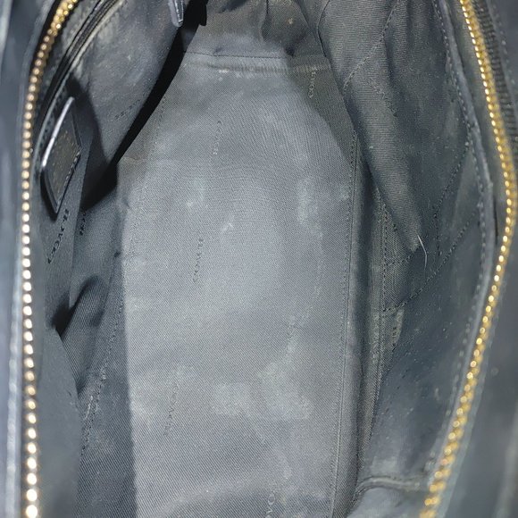 Coach swagger Leather Snake Print Satchel Handbag Adjustable Strap Beige Black - Picture 6 of 12